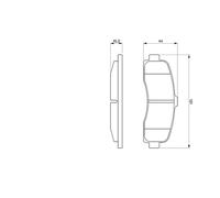 BOSCH 0 986 461 122 Kit pastiglie freno, Freno a disco per NISSAN