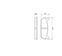 BOSCH 0 986 461 146 Kit pastiglie freno, Freno a disco per DAIHATSU,MAZDA,SUZUKI