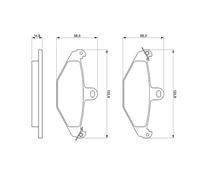 BOSCH 0 986 461 148 Kit pastiglie freno, Freno a disco per RENAULT
