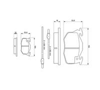 BOSCH 0 986 461 763 Kit pastiglie freni