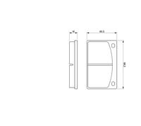 BOSCH 0 986 462 001 Kit pastiglie freno, Freno a disco per VOLVO