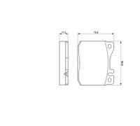 Set di pastiglie freno BOSCH 0 986 463 412, anteriore