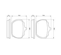 BOSCH 0 986 463 641 Kit pastiglie freno, Freno a disco per FORD