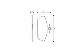 BOSCH 0 986 467 400 Kit pastiglie freno, Freno a disco per VOLVO