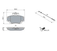 BOSCH 0 986 467 720 Kit pastiglie freno, Freno a disco per ALPINE,DACIA, KHODRO,
