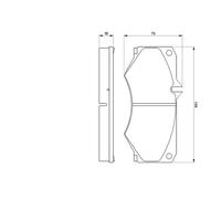 Set di pastiglie freno BOSCH 0 986 467 841, anteriore