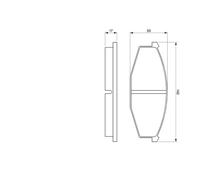 BOSCH 0 986 468 630 Kit pastiglie freno, Freno a disco per NISSAN