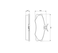 BOSCH 0 986 469 790 Kit pastiglie freno, Freno a disco per VW