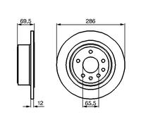 2x Disco freno pieno 0 986 478 609 BOSCH per OPEL OMEGA B OMEGA B Familiare