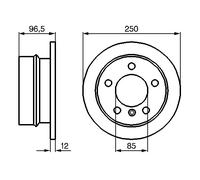 BOSCH 0 986 478 863 Disco freno per MERCEDES-BENZ,VW