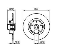 BOSCH 0 986 479 280 Disco freno per RENAULT