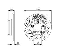 BOSCH 0 986 479 581 Disco freno