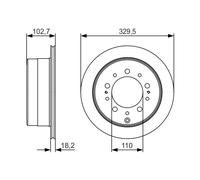 BOSCH 0 986 479 R15 Disco freno