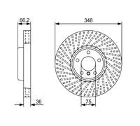 BOSCH 0 986 479 W19 Disco freno per BMW