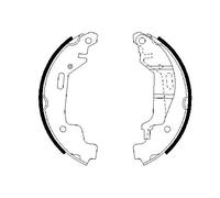 BOSCH 0 986 487 576 Kit ganasce freno per OPEL,VAUXHALL