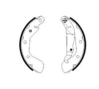 BOSCH 0 986 487 614 Kit ganasce freno per OPEL,VAUXHALL