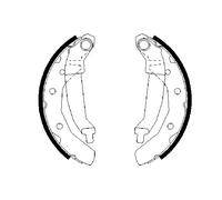 BOSCH 0 986 487 628 Kit ganasce freno per CHEVROLET,CHEVROLET (SGMW),DAEWOO