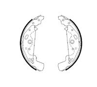 BOSCH 0 986 487 643 Kit ganasce freno per LAND ROVER