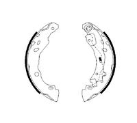 BOSCH 0 986 487 690 Kit ganasce freno per CITROËN,LANCIA,PEUGEOT