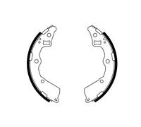 BOSCH 0 986 487 757 Kit ganasce freno per KIA