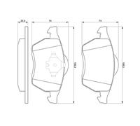 BOSCH 0 986 494 003 Kit pastiglie freno, Freno a disco per FORD,SEAT