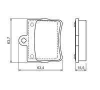 BOSCH 0 986 494 017 Kit pastiglie freno, Freno a disco per MERCEDES-BENZ