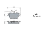 BOSCH 0 986 494 020 Kit pastiglie freno, Freno a disco per ALFA ROMEO,LANCIA