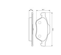 BOSCH 0 986 494 034 Kit pastiglie freno, Freno a disco per RENAULT