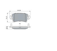 BOSCH 0 986 494 043 Kit pastiglie freno, Freno a disco per NISSAN,OPEL,RENAULT,V