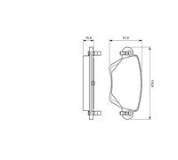 BOSCH 0 986 494 046 Kit pastiglie freno, Freno a disco per FORD,JAGUAR
