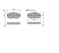 BOSCH 0 986 494 048 Kit pastiglie freno, Freno a disco per CITROËN,FIAT,PEUGEOT