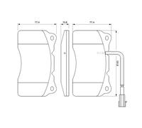 BOSCH 0 986 494 067 Kit pastiglie freno, Freno a disco per ALFA ROMEO