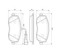 BOSCH Kit pastiglie freni