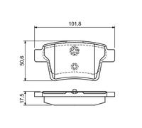 BOSCH 0 986 494 076 Kit pastiglie freno, Freno a disco per FORD,JAGUAR