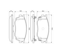 BOSCH 0 986 494 078 Kit pastiglie freno, Freno a disco per BESTURN (FAW),MAZDA,S