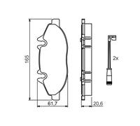 BOSCH 0 986 494 081 Kit pastiglie freno, Freno a disco per MERCEDES-BENZ,MERCEDE