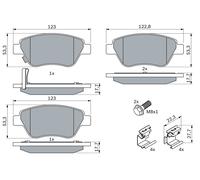 BOSCH 0 986 494 092 Kit pastiglie freno, Freno a disco per OPEL,VAUXHALL