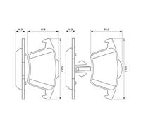 BOSCH 0 986 494 102 Kit pastiglie freno, Freno a disco per VOLVO