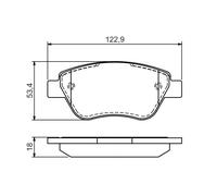 BOSCH 0 986 494 132 Kit pastiglie freno, Freno a disco per FIAT,FORD