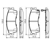 BOSCH Kit pastiglie freni