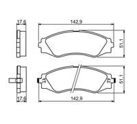 BOSCH 0 986 494 173 Kit pastiglie freno, Freno a disco