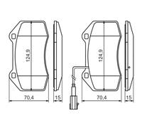 BOSCH 0 986 494 228 Kit pastiglie freno, Freno a disco per ABARTH,ALFA ROMEO,REN