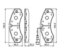 BOSCH 0 986 494 239 Kit pastiglie freno, Freno a disco per IVECO,NISSAN,RENAULT