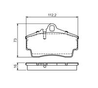 BOSCH 0 986 494 265 Kit pastiglie freno, Freno a disco per PORSCHE