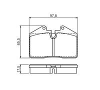 BOSCH 0 986 494 267 Kit pastiglie freno, Freno a disco per AUDI,FERRARI,PORSCHE