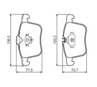 BOSCH 0 986 494 280 Kit pastiglie freno, Freno a disco per CHEVROLET,OPEL,SAAB,V