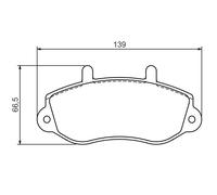 BOSCH 0 986 494 288 Kit pastiglie freno, Freno a disco per OPEL,RENAULT,VAUXHALL