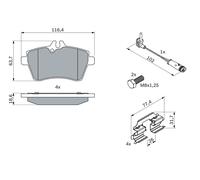 BOSCH 0 986 494 290 Kit pastiglie freno, Freno a disco per MERCEDES-BENZ