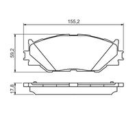 BOSCH 0 986 494 316 Kit pastiglie freno, Freno a disco per LEXUS