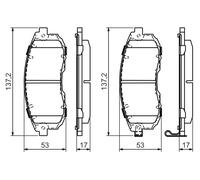 BOSCH 0 986 494 337 Kit pastiglie freno, Freno a disco per INFINITI,NISSAN,SUZUK